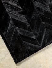 Yves Black Cowhide Rug