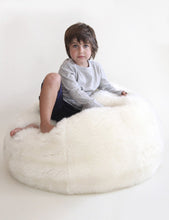 Mini Pouf Natural Ivory