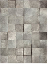 Basico Heather Grey Cowhide Rug