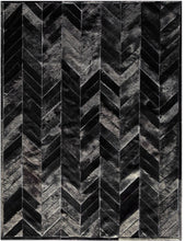 Yves Black Cowhide Rug