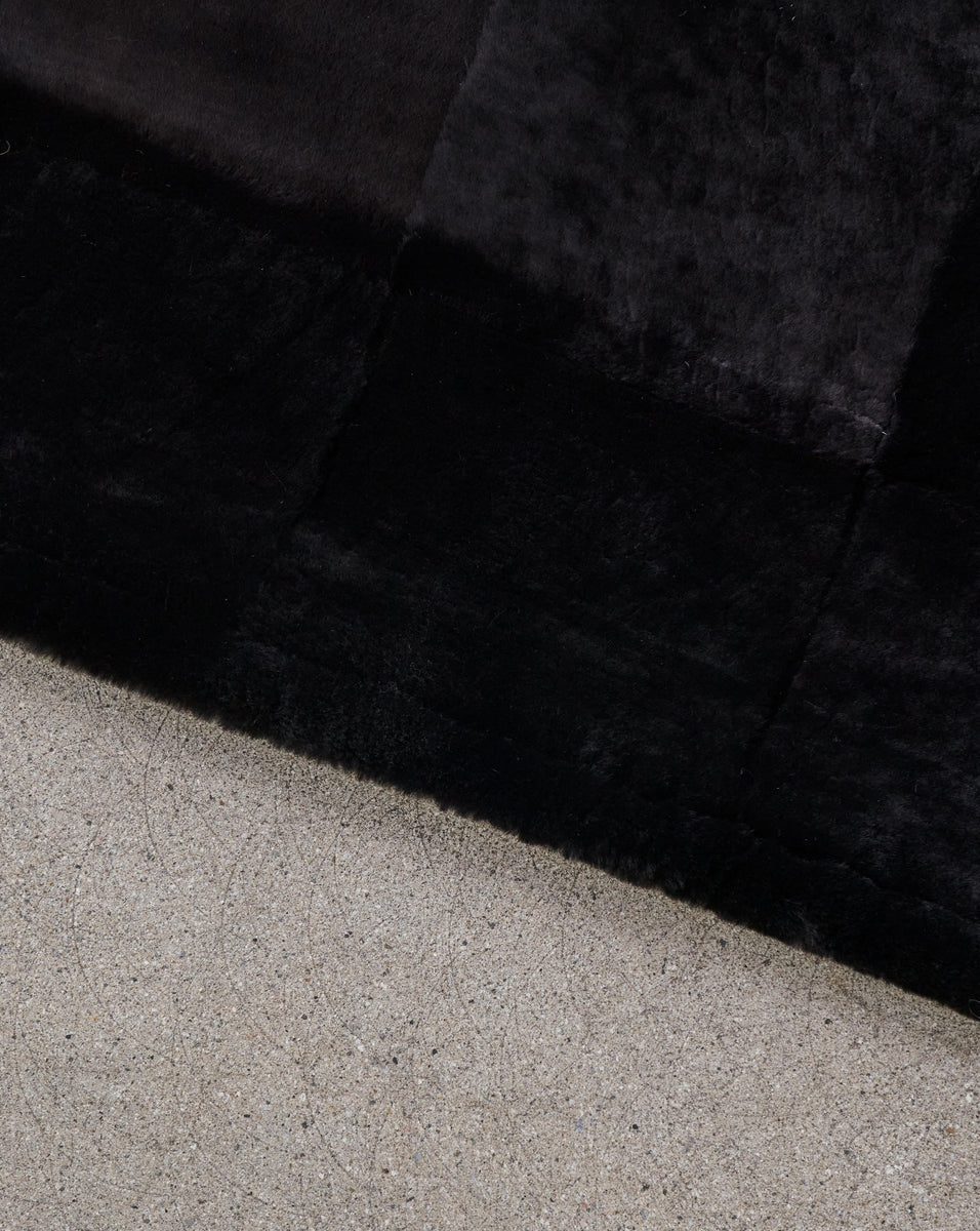 Shearling Rug Pattern Basico Patterned Chesterfield Shearling Rug in Shiny Deep Espresso w/s ...
