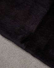 Chesterfield Shearling Rug in Shiny Espresso w/straight edge (1 of 1)