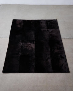 Chesterfield Shearling Rug in Shiny Espresso w/straight edge (1 of 1)