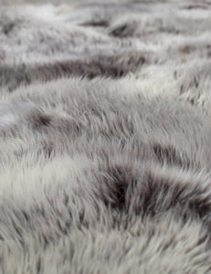 8-Hide Patagonian Sheepskin in Raccoon