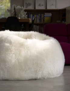 Pouf Chair Natural Ivory