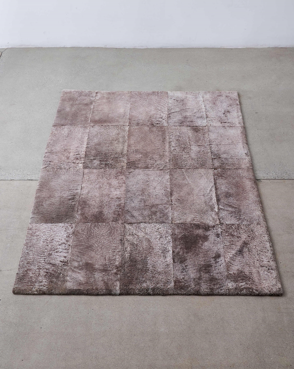 Chesterfield Shearling Rug in Snowy Plum w/straight edge (1 of 1)