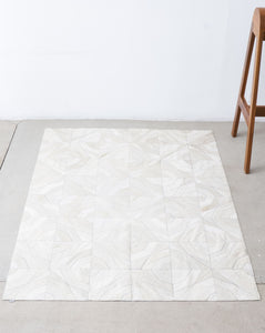 Tofer Patchwork Cowhide Rug in White (1 of 1)